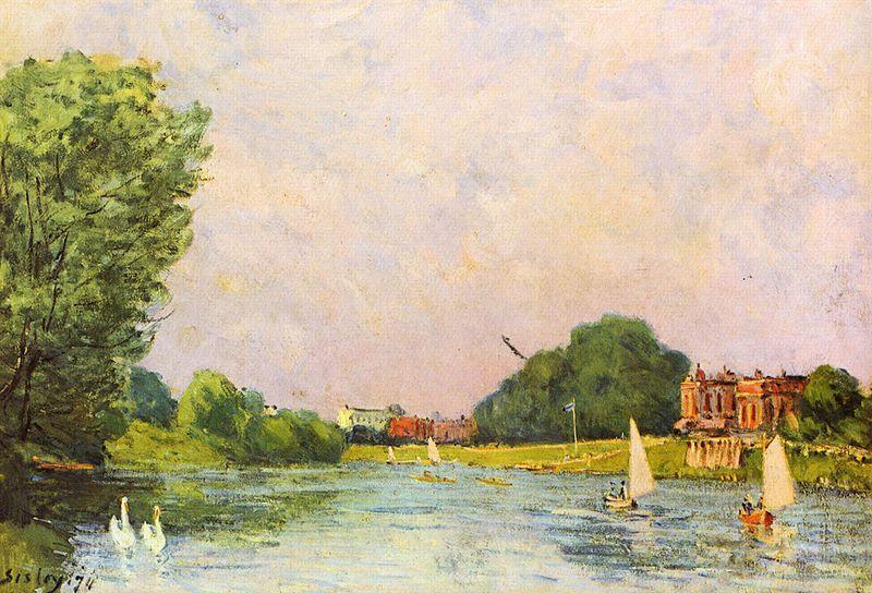 Alfred Sisley Themse bei Hampton Court oil painting picture